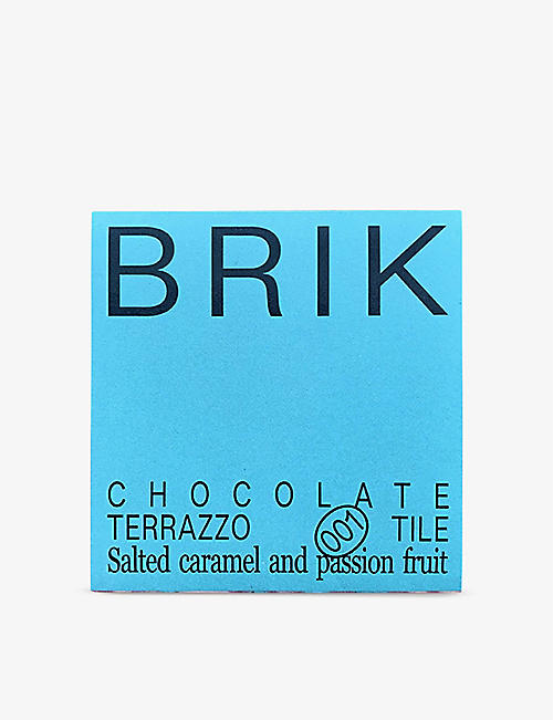 BRIK: Salted Caramel and Passion Fruit chocolate marble tile 55g