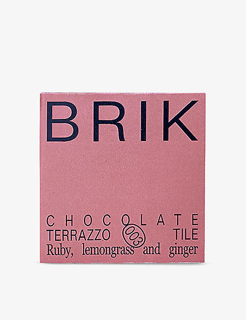 BRIK: Ruby, Lemongrass and Ginger chocolate marble tile 55g