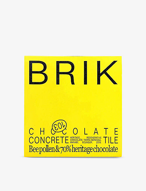 BRIK: Beepollen and Heritage chocolate concrete tile 55g