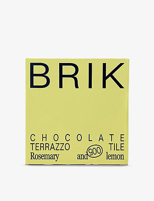 BRIK: Rosemary and Lemon chocolate terrazzo tile 55g