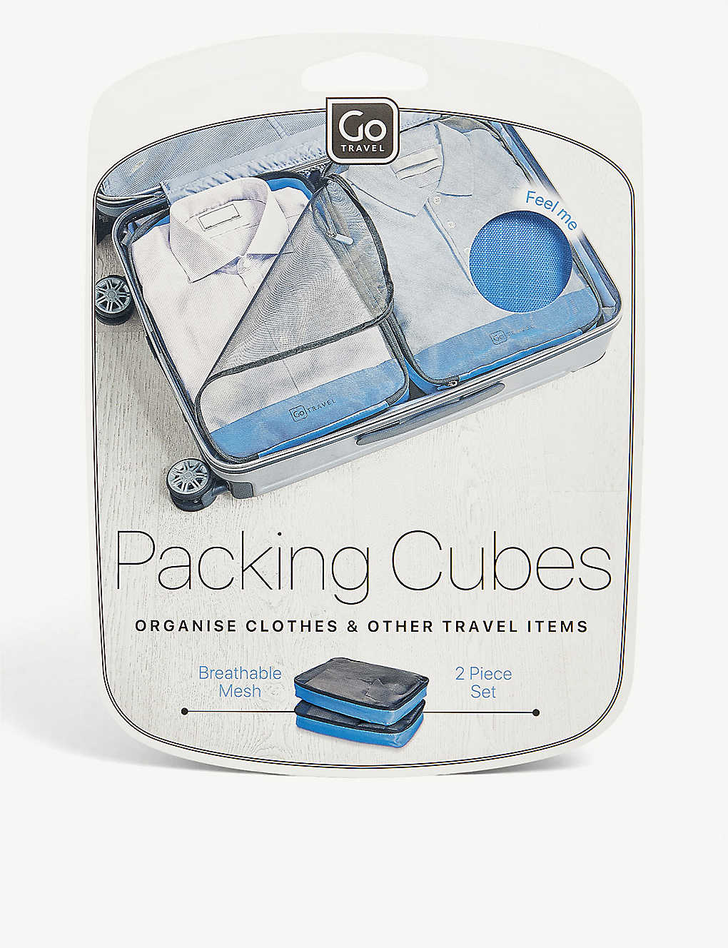 Go Travel Mesh Packing Cubes Pack Of Two In Blue