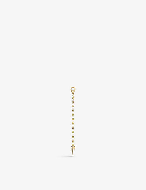 MARIA TASH: Pendulum 14ct white-gold earring