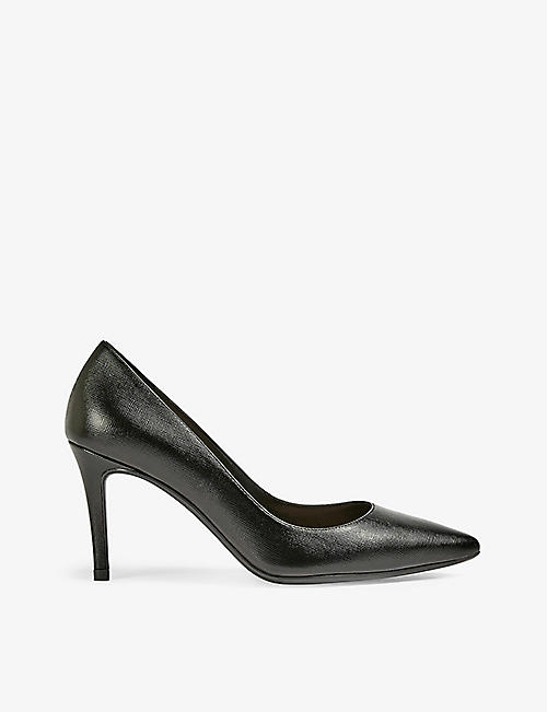 TED BAKER: Alysse pointed-toe leather court shoes