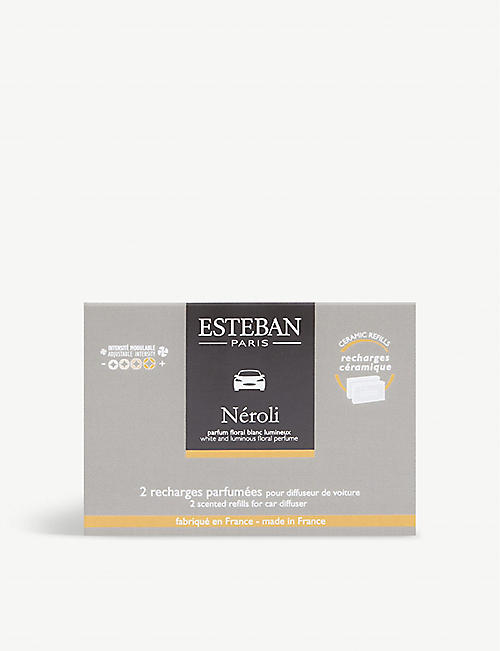 ESTEBAN: Néroli scented car diffuser refill pack of two