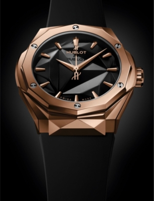 Shop Hublot Men's Black 550.os.1800.rx.orl19 Classic Fusion 18ct Rose-gold And Rubber Automatic Watch