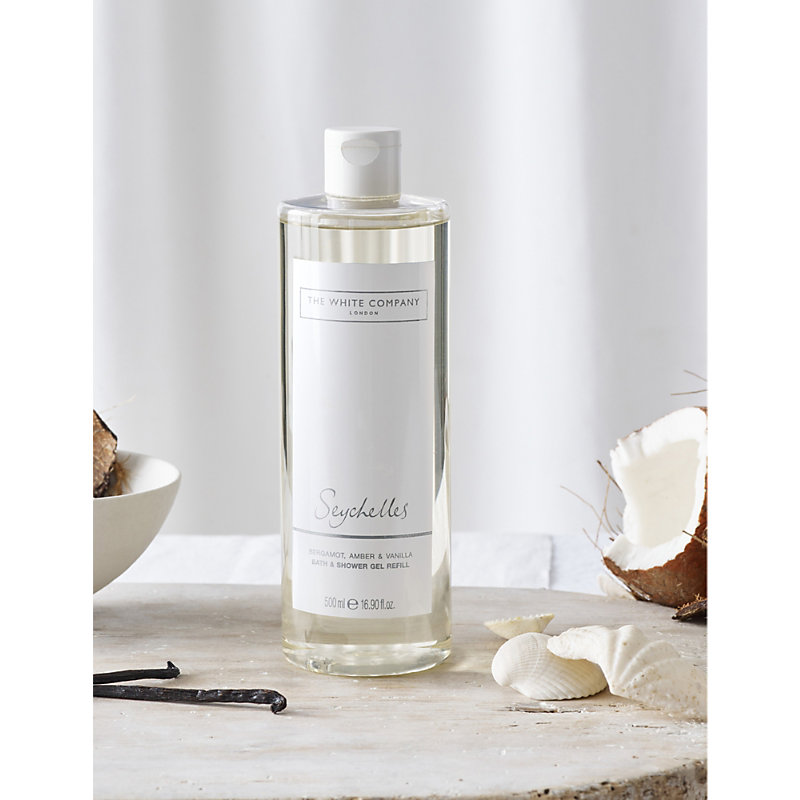 Shop The White Company Seychelles Bath And Shower Gel Refill 500ml