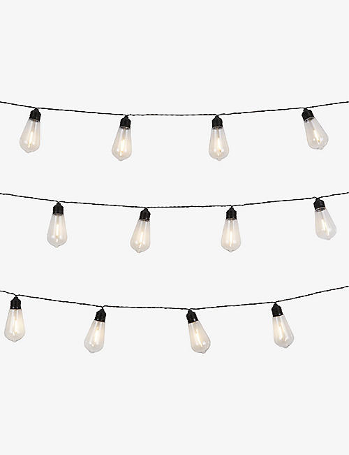 THE WHITE COMPANY: Bistro glass filament LED string lights set of 20