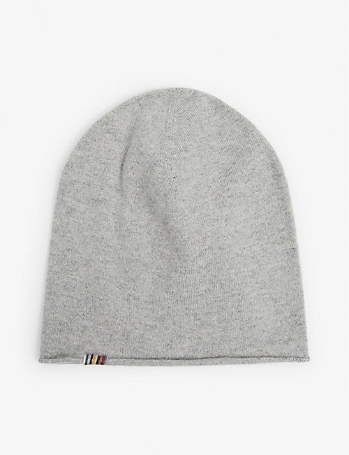 EXTREME CASHMERE: Embroidered cashmere beanie hat