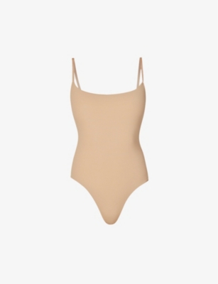 SKIMS Fits Everybody Square Neck Bodysuit - Ochre