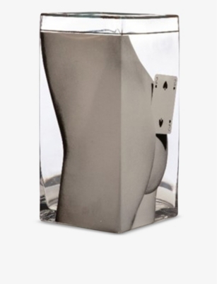 SELETTI: Seletti wears TOILETPAPER Two Of Spades glass vase 30cm