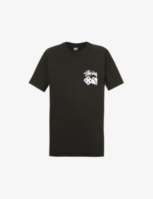 STUSSY - Dice brand-print cotton-jersey T-shirt | Selfridges.com