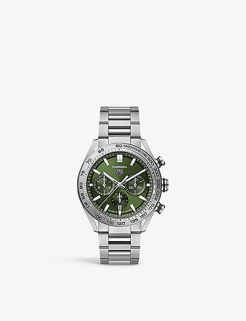 TAG HEUER: CBN2A10.BA0643 Carrera stainless-steel automatic watch