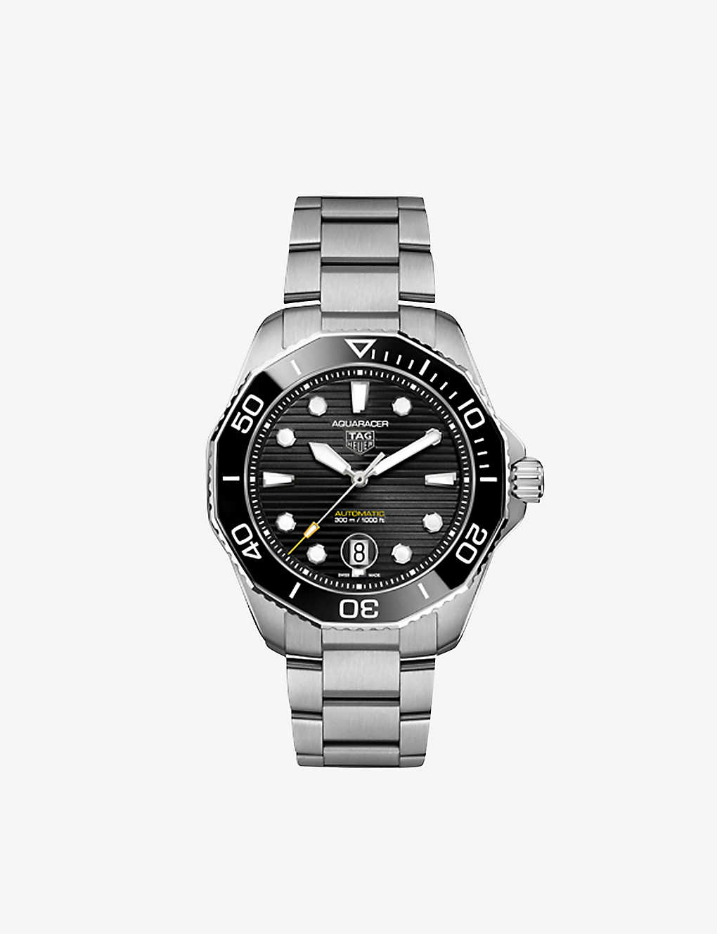 Shop Tag Heuer Men's Silver Wbp201a.ba0632 Aquaracer Stainless Steel Quartz Watch