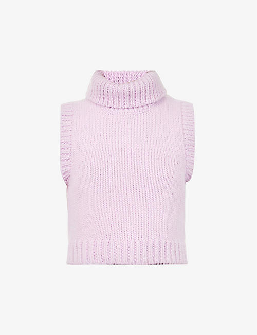 ANDION: Loulou turtleneck knitted vest