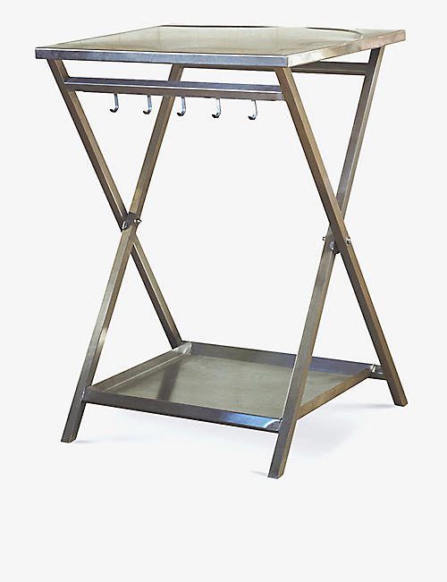 DELIVITA: Folding stainless steel oven stand 111cm