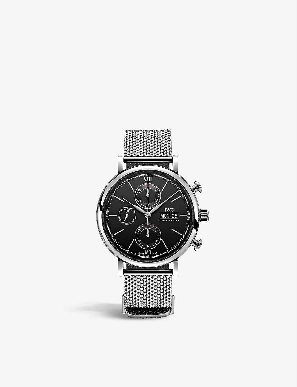Iwc Schaffhausen Iw356505 Portofino Stainless-steel Automatic Watch In Silver