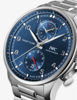 Shop Iwc Schaffhausen Mens Silver Iw390701 Portugieser Stainless-steel Automatic Watch