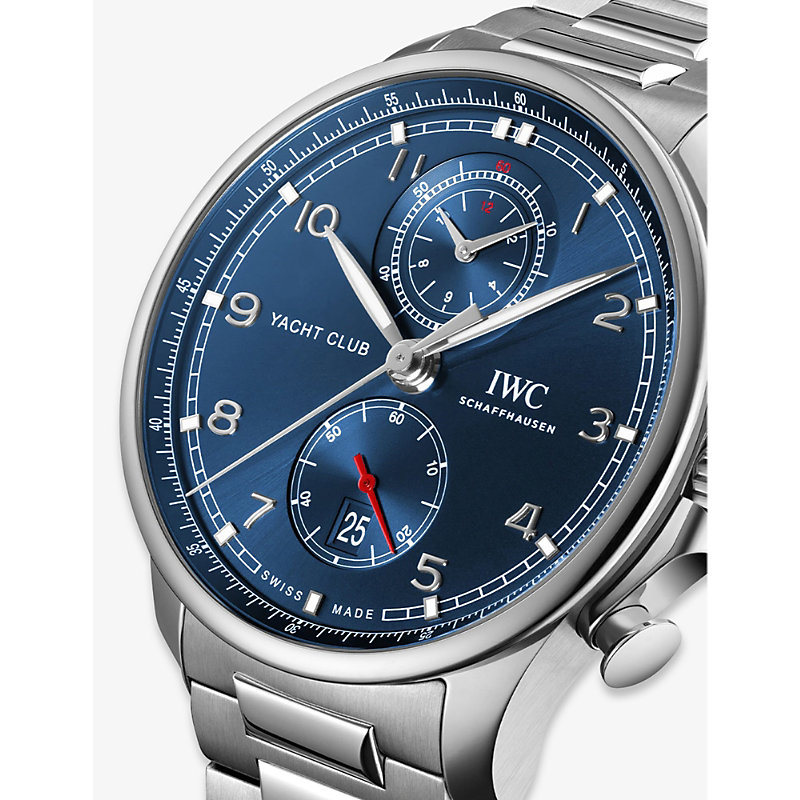 Shop Iwc Schaffhausen Men's Silver Iw390701 Portugieser Stainless-steel Automatic Watch