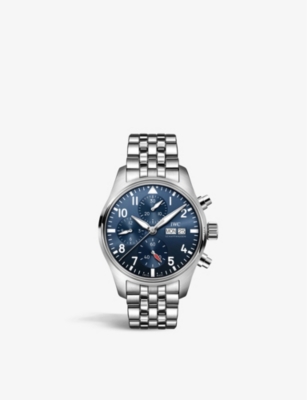Iwc Schaffhausen Men's Silver Iw388102 Pilot's Stainless-steel Automatic Watch