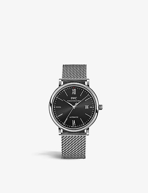 IWC SCHAFFHAUSEN: IW356505 Portofino stainless-steel automatic watch