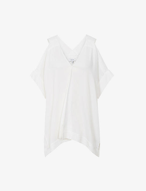 REISS: Dakota cold-shoulder blouse