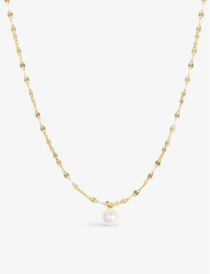 The Alkemistry Poppy Finch 14ct Recycled Yellow-gold And Freshwater Pearl Necklace In 14ct Yellow Gold