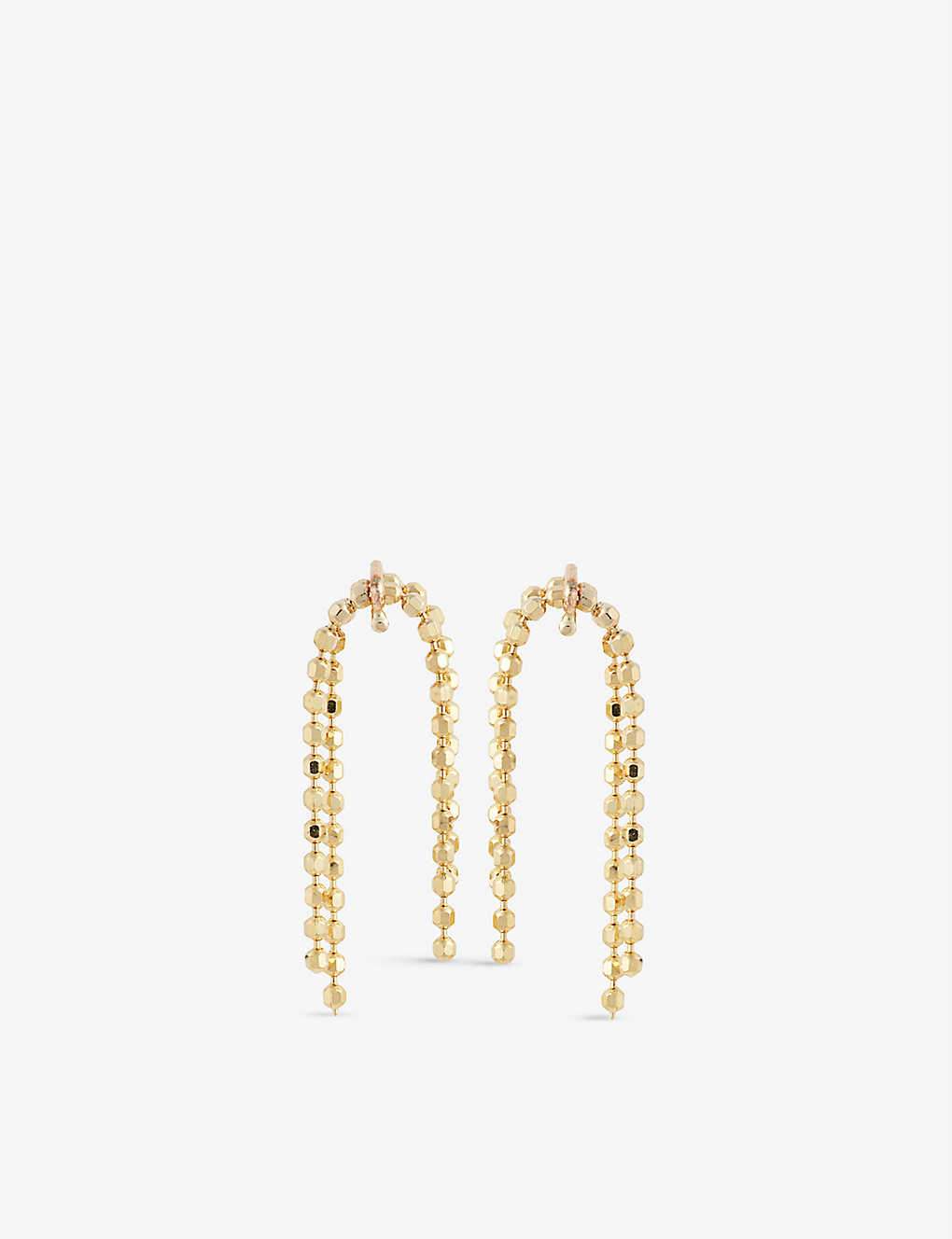 The Alkemistry Poppy Finch 14ct Yellow-gold Petite Double Crescent Earrings In 14ct Yellow Gold