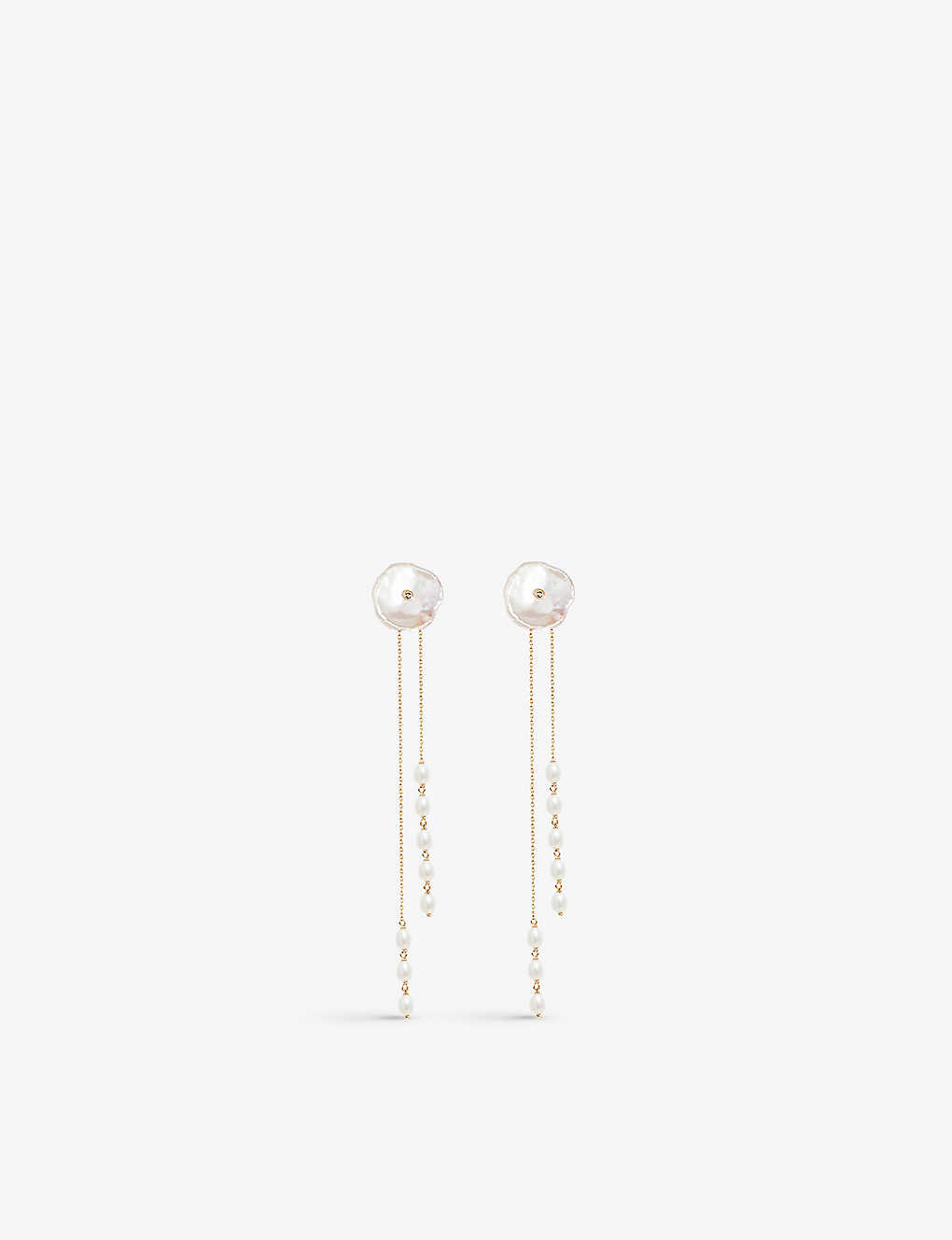 The Alkemistry Poppy Finch 14ct Yellow-gold And Freshwater Pearl Tassel Earrings In 14ct Yellow Gold
