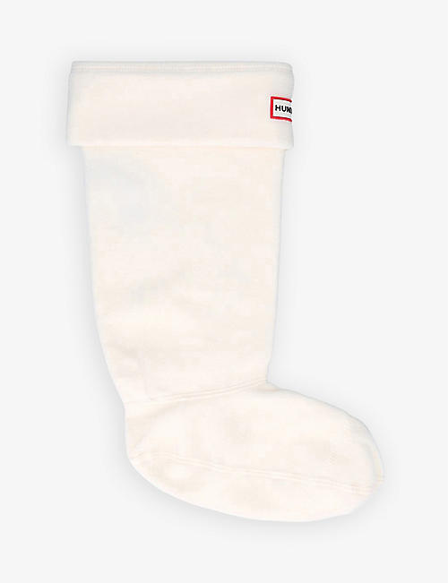 HUNTER: Logo-embroidered woven tall boot socks