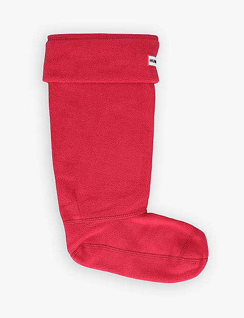 HUNTER: Logo-embroidered woven tall boot socks