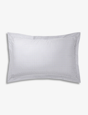 RALPH LAUREN HOME: Tattersall Check-Print Cotton Oxford Pillowcase 75cm x 50cm