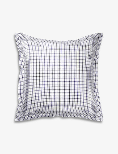 RALPH LAUREN HOME: Tattersal check-print organic-cotton Oxford pillowcase 65cm x 65cm