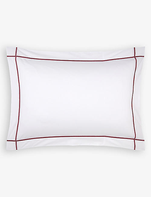 YVES DELORME: Athena organic cotton standard pillowcase 75cm x 50cm