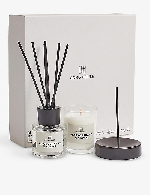 SOHO HOME: Blackcurrant & Cedar Mini Home fragrance collection