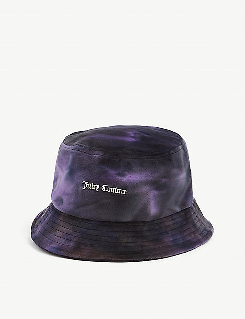 JUICY COUTURE: Tiane tie-dye velour bucket hat