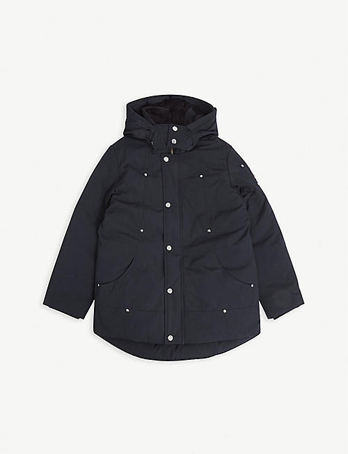 MOOSE KNUCKLES: Padded down-filled shell hooded jacket 10-16 years