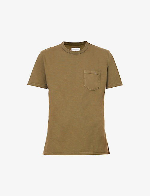 RICHARD JAMES: Pocket crewneck organic-cotton T-shirt