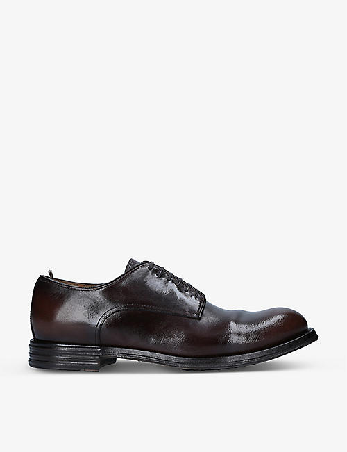 OFFICINE CREATIVE: Balance leather derby shoes