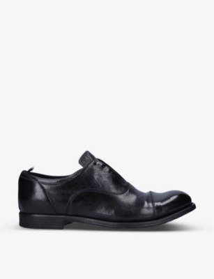 OFFICINE CREATIVE: Chronicle leather Derby shoes