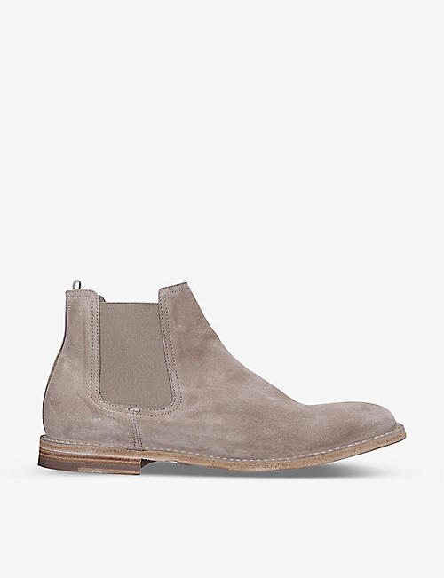 OFFICINE CREATIVE: Steple suede Chelsea boots