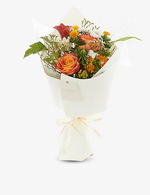 AOYAMA FLOWER MARKET: Ornate Orange bouquet