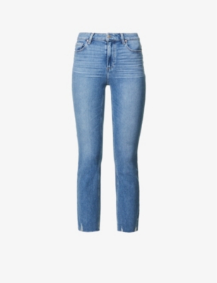 Paige Cindy High-rise Stretch-denim Jeans In Blue