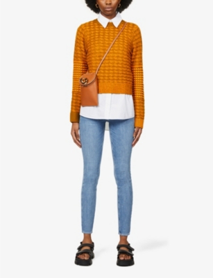 PAIGE: Hoxton Ankle cropped skinny high-rise stretch-denim jeans
