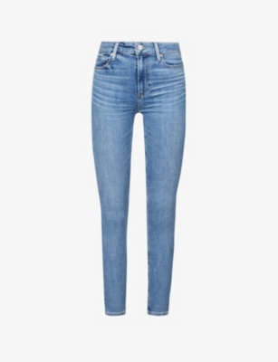 PAIGE - Hoxton Ankle cropped skinny high-rise stretch-denim jeans