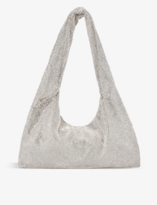 KARA: Embellished brass and crystal shoulder bag