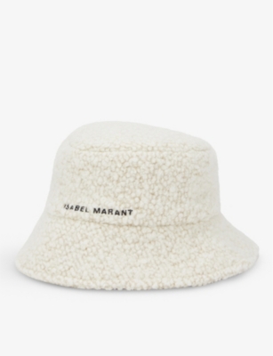 Isabel Marant 100% Authentic Sherpa Bucket Hat with Logo Embroidery Isabel Marant Haley Bucket Hat | ShopSimon main image 4