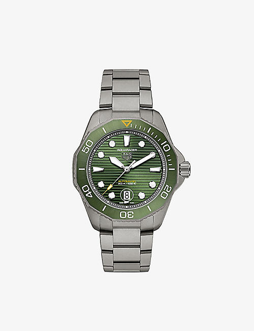 TAG HEUER: WBP208B.BF0631 Aquaracer titanium automatic watch