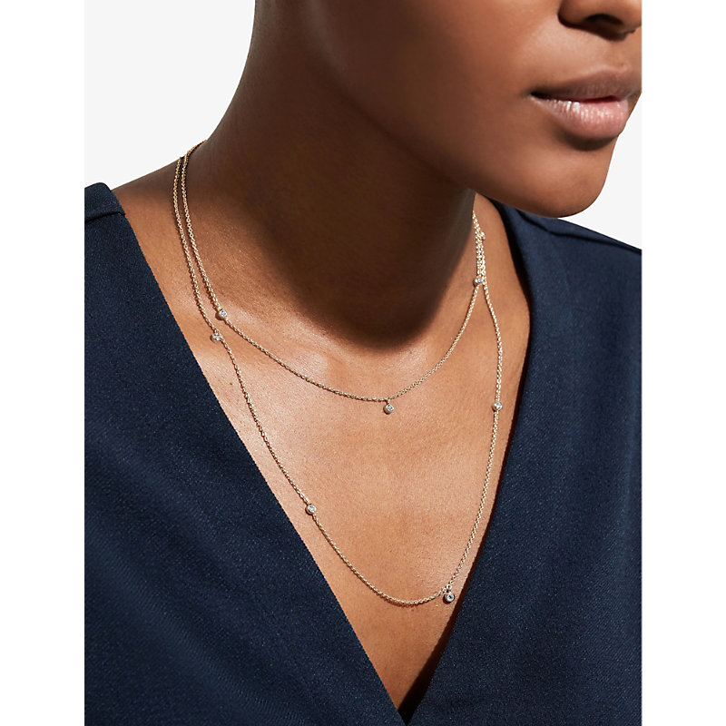 Shop De Beers Clea 18ct Rose-gold And 0.69ct Diamond Long Chain Necklace In 18k Rose Gold
