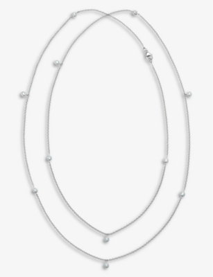 De Beers My First  Clea 18ct White-gold And 0.69ct Diamond Sautoir Necklace In 18k White Gold
