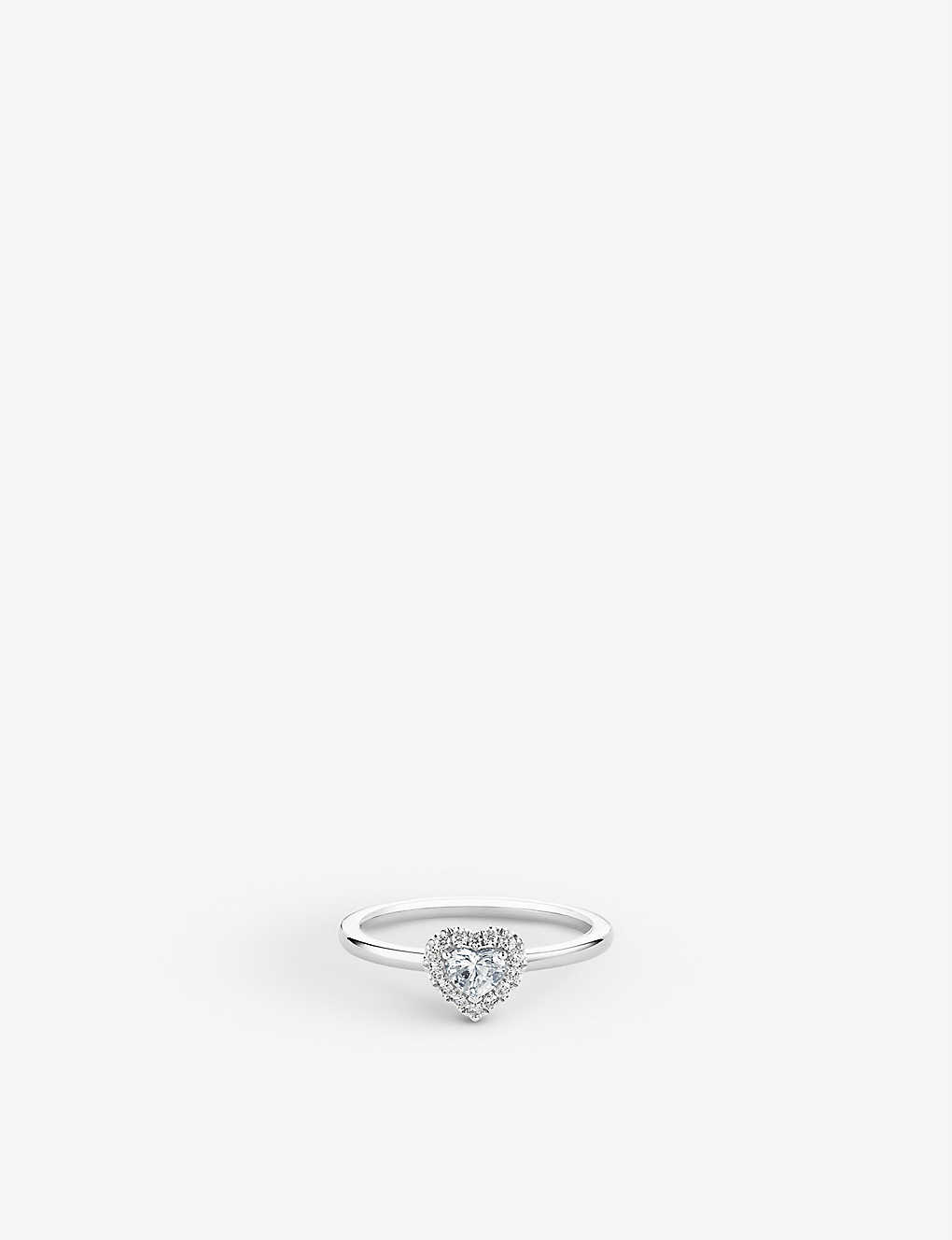 De Beers Aura Heart Platinum And 0.29ct Brilliant-cut Diamond Ring